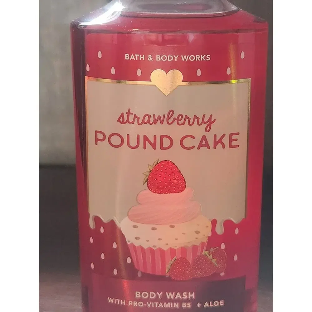 Bath & Body Works Strawberry Pound Cake Body Wash 10oz New